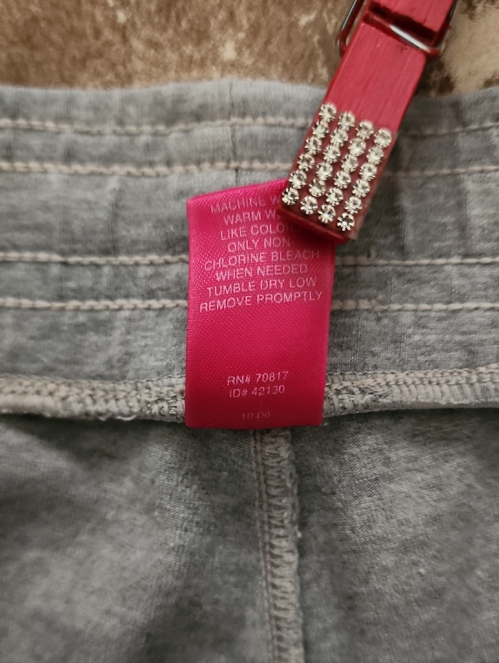 VS Pink Shorty Shorts With 86 Pink & Dog.Gray, White With Pink Trim. Small - Picture 7 of 7